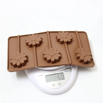 5 dutín kvietok lízatko tortu pop formy 20.2*10.7*1 cm čokoláda plesne pre domácich KUTILOV, pekáreň príslušenstvo