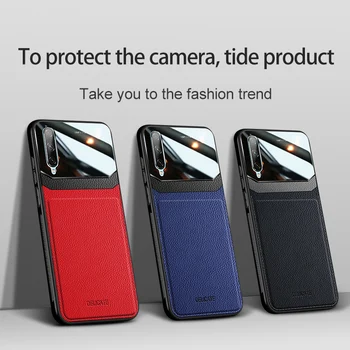 PU Kožené Zrkadlo Telefón puzdro Pre Samsung Galaxy A50S Shockproof Ochrana Zadného Krytu Pre Samsung Galaxy A50s Coque Capa