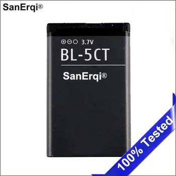 SanErqi Batéria Nokia BL-5CT batéria telefónu Nokia 5220 5220XM 6730 C5 6330 6303i C5-00 C6-01 C3-01 6303C BL5CT batérie