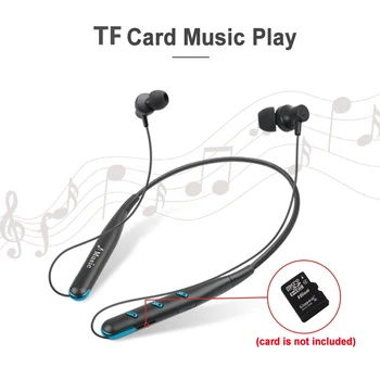 NVAHVA Šport Bluetooth Slúchadlá Bezdrôtové Slúchadlá Magnetické Kovové Slúchadlá Slúchadlá S TF Card Slot Handsfree Pre Xiao iPhone