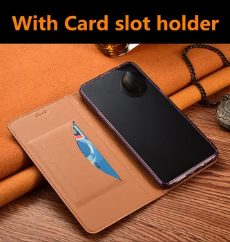 Originálne kožené magnetické telefón prípade držiteľa karty vrecku kryt pre HTC Desire 20 Pro flip puzdro pre HTC U20 kryt závesu stojan