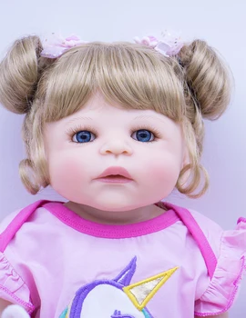 Silikónové Reborn Baby Doll Hračky 55 cm Princezná Batoľa Deti Ako Živé Bebe Dievčatá Brinquedos Limited Kolekcia Darček k Narodeninám