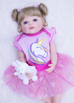 Silikónové Reborn Baby Doll Hračky 55 cm Princezná Batoľa Deti Ako Živé Bebe Dievčatá Brinquedos Limited Kolekcia Darček k Narodeninám