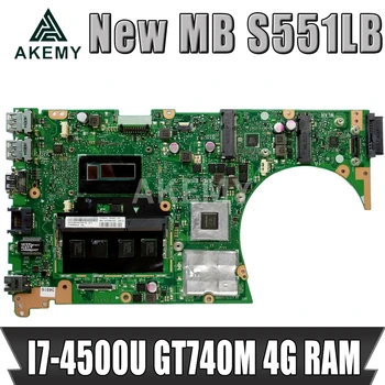 Akemy S551LB Doske Pre ASUS S551LN S551LB S551L Vivobook Notebook doske I7-4500U GT740M 4G RAM REV2.2 Test
