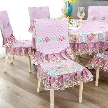 Európska klasická non-slip svadobné obrus stoličky kryt tablesolid kolo\stôl štvorcový auta tabuľka kryt Strana domov určených