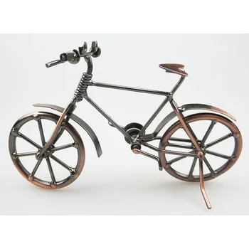 Chladný !Čína retro bicykel model kovaného železa remeselné vybavenie výrobkov spolužiaka narodeninám doprava zadarmo