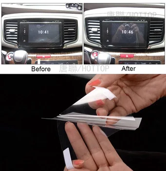 Hottop 9 Palcové GPS Navigácie Pet Ochranná Fólia Pre Honda Odyssey Ovládanie LCD Displej Auto Nálepky