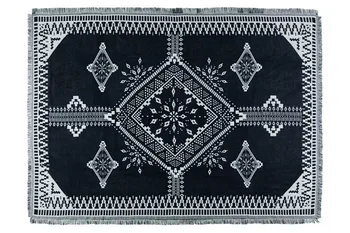 čierna a biela Celkom geometrické deka vonkajšie piknik rohože Etnický štýl vintage deka Indickej geometrické totem Deka