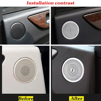 Auto Zadné Dvere Reproduktor Čistý Kryt Audio Stereo Ochrany Nálepky Výbava Pre Mercedes Benz ML, GL GLE W164 X164 Auto Časti Príslušenstvo