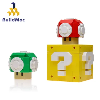 BuildMOC 15826 Anime Power Up Huby a Otázka Box Stavebné Bloky DIY Tehly Hračky Deti Dieťaťa