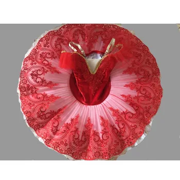 Španielsky Klasický Balet Tutu Červená Balet Doska Tutus/Červená Balet, Tanec Tutus Pre Deti Balerína Kostým pre Dievčatá