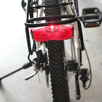 Na bicykli jazda na Bicykli Bicykel Zadné Reflektor zadné Svetlo Pre Batožiny Cyklistické Doplnky Č Batérie Hliníkovej Zliatiny Reflexné zadné svetlo