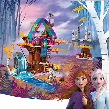 Mesto Priateľov Pre Dievča Série Stavebné Bloky nastaviť Sen Princezná Magic Tree House Model kompatibilný Tehly Hračky pre deti,