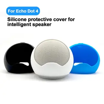 Najnovšie Pre Amazon Bluetooth Audio Silikónové Echo Dot 4th Gen puzdro Pre Amazon Echo Dot 4 Reproduktora Silikónové Box Ochranný Kryt