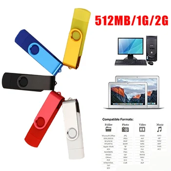 1G U Otočný Disk USB 2.0 Disk Memory Stick Pero Externé Úložné Otočiť kl ' úč Flash Dary, 5 Farby Prenosné