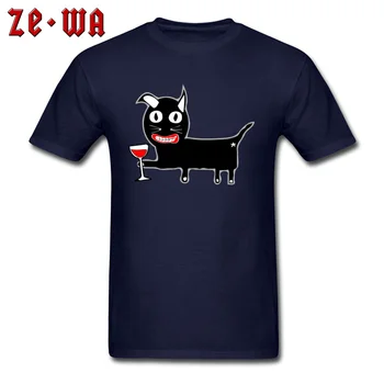Blázon Mačka na Zdravie Kolo Krku Modré tričká Priedušná Bavlna Príležitostné Voľné Veľká Veľkosť USA T-Shirt Mužov Zábavné Dizajn T-Shirt
