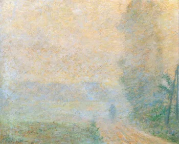 Vysoko kvalitné olejomaľby na Plátne Reprodukcie Cestu v Hmle (1887) Tým, Claude Monet Maľovanie ručne maľované