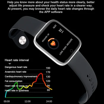 Smart Hodinky Muži Ženy Srdcového tepu, krvného tlaku Náramok Činnosť Tracker Bluetooth Krokomer Smartwatch Pre Android alebo IOS