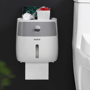 Zubná kefka Držiteľ Automatické zubná pasta Dávkovač Wc kefa Tkaniva Box Toaletného Papiera Držiak kúpeľňové Doplnky Nastaviť nepremokavé
