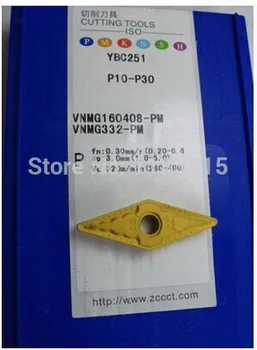 Bezplatný nákup 10 ks VNMG160408 PM YBC251 frézovanie fréza vložiť karbidu spekané karbidy nástroje na sústruženie