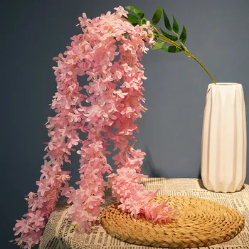 Umelé Veselý Pobočky Svadobné Dekorácie, Rybárčenie Cherry Blossom Domáce Dekorácie Kvet Umelý Kvet Cherry Blossom Branc