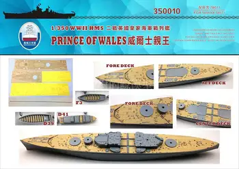 Lodné paluby 1/350 Britské bojové Princ Waleský drevené debnenie (Tian Gong 78011) Montáž model Hračky
