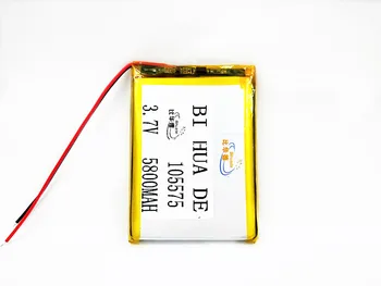 3,7 V lítium-polymérová Nabíjateľná batéria 5800mah 105575 DIY mobile núdzové napájanie plnenie poklad Li-Po batérie