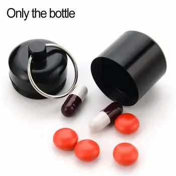 Nepremokavé Pilulku Box Hliníkovej Zliatiny Vodotesný Box Mini Prenosné Medicíny Fľaša Prípade Lieku Držiteľ Kontajner Keychain
