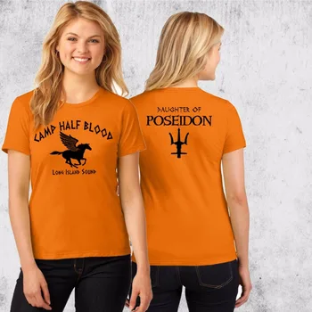 Hahayule j Tábor dvojakej Krvi T-shirt Percy Jackson Halloween Kostým 2 Obojstranná Tlač ženy Vybavené Dámske, unisex veľkosť Košele