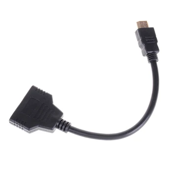 1080P 2 Port, Video Kábel HDMI Prepínač HDMI Splitter 1 v 2 Out HDMI Samec na HDMI Žena Adaptér Converter pre Zobrazenie na PC