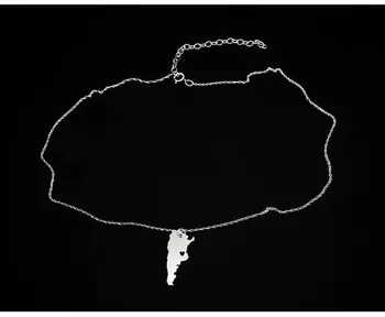 Nádherné Argentína Kúzlo Náhrdelník Osobné Meno Alebo Písmen, Meď Argentína Šperky Cestovné Darček Pre Mužov A Ženy YP4109
