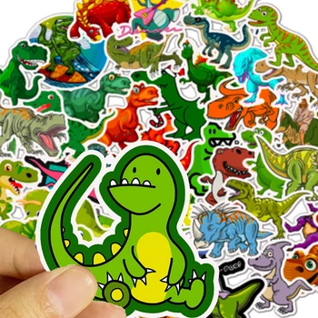 50pcs Roztomilý Dinosaurus Cartoon Zvieratá Nálepky Deti Hračka Nálepka Pre Fľašu s Vodou Kufor, Notebook, Telefón, Kufor v Pohode Nálepky