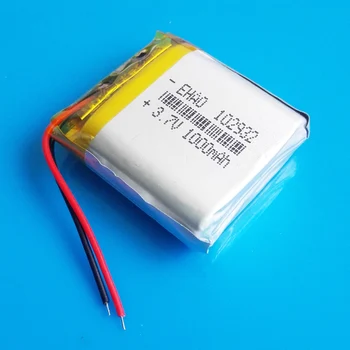 Model 102932 3,7 V 1000mAh lipo polymer lithium nabíjateľná batéria pre MP3, GPS, DVD, bluetooth záznamník headset e-book fotoaparát