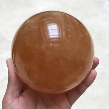 Veľká veľkosť drop shipping Prírodné oranžový kalcit Crystal drahokam loptu meditácie, reiki liečenie čakier crystal oblasti dekorácie