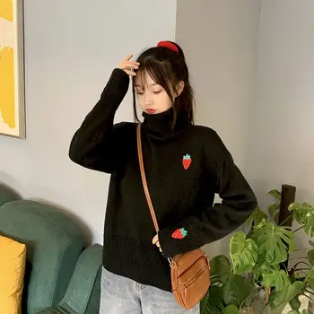 ženy knitwear turtleneck svetre zimné oblečenie kórejský dlhý rukáv top pulóver svetre 2020 jeseň fashion plus veľkosť oblečenie