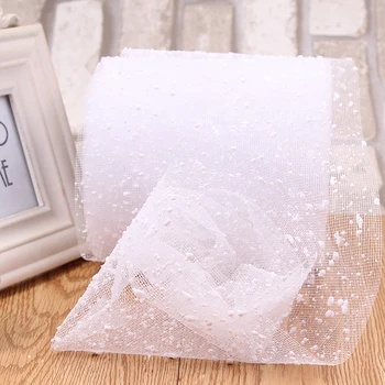15 cm*16m Snow Flake Vzor Snehu Gázy Svadobné Home Party Dekorácie Ručné DIY Valentína Umenie Carft Baliaci Materiál