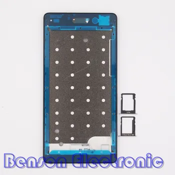 BaanSam Nové LCD Držiak Prednej Rám SIM Kartu Micro SD Kartu Pre Huawei Ascend P8 Lite Bývanie Prípade S Tlačidlami