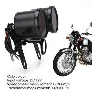 Motocykel LED Podsvietenie počítadlo kilometrov & Tachometer Rýchlomer Rozchod Univerzálne Motocyklové Motocross Príslušenstvo počítadlo kilometrov