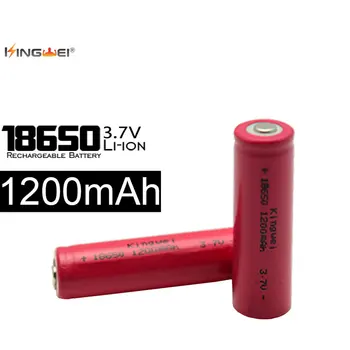 Vysoko Kvalitné KingWei 2 X 18650 Batérie 1200mAh 3.7 Napätie Nabíjateľná Li-ion Batéria S Nabíjačkou