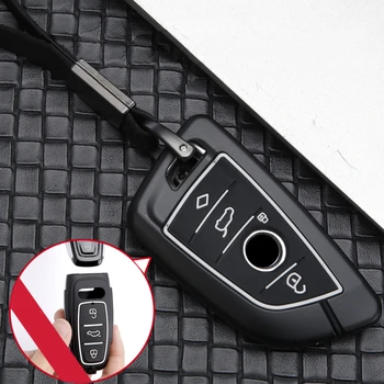Vysoko Kvalitné Silikónové Kľúča Vozidla Kryt Prípade Fob Držiak Pre BMW X1 X3 X5 X6 Série 1 2 5 7 F15 F16 E53 E70 E39 F10 F30 G30 Keychain