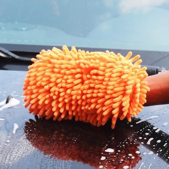 2 V 1 Je Šatník Mokré A Suché Ženilkové Proti Sklzu Coral Tvarované Nástroj Okno Pre Domácnosť Na Čistenie Špongia Na Umývanie Áut Rukavice