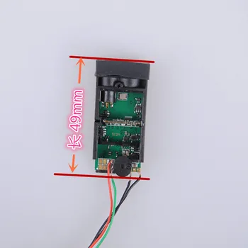 Laserový Diaľkomer Senzor 50m Modul Sekundárny Rozvoj Protokol Sériový Port Úroveň TTL na RS232 Pás Rozvoj