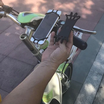 Silikónové Požičovňa Mobilný Telefón Držiak na Motocykel, Mobilný Telefón Držiak icBycle Riadidlá Konzola Pevná GPS Klip