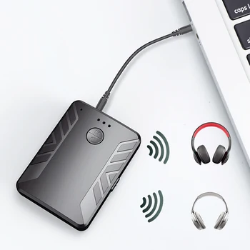 T19 Bluetooth 5.0 o Vysielač a Prijímač Hovor 3 v 1 TV Počítač Dual Vysielač Jeden pre Dve Adaptér