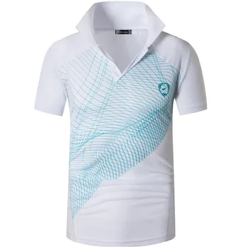Jeansian pánske Športové Tričko Polo Shirts POLOŠTE Poloshirts Golf, Tenis, Bedminton Dry Fit Krátky Rukáv LSL244 Biela
