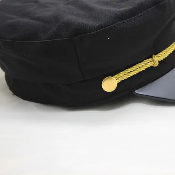 Móda black hat, cap ženy Bežné streetwear pevné lano ploché spp Elegantné jeseň v zime teplé beret klobúk žena 2019