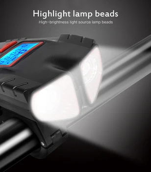Nové Cyklistické Svetlo USB Nabíjateľné Bezdrôtový Kód Sledovať Požičovňa Lampa S Horn Reflektor Bezdrôtový Nepremokavé Tachometer Svetla