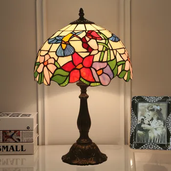 Stredozemnom Štýle Retro Glass Turecký Mozaiky Stolové Lampy Handworked Štúdia Spálňa Home Art Decor Turecký Lampa