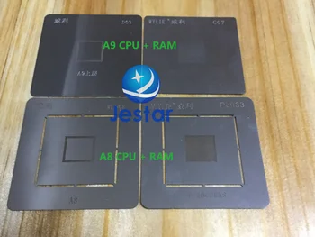 4pcs/veľa BGA Reballing Šablóny pre iphone A8 A9 hlavné CPU flash pamäte RAM