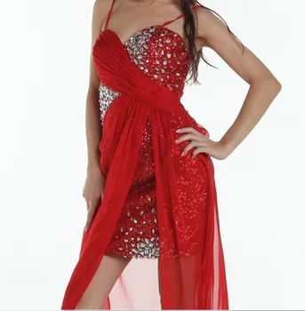 Letné štýl Formálny 2018 sequined večera crystal korálkové sexy black red dlho prom party šaty doprava zadarmo bridesmaid, šaty